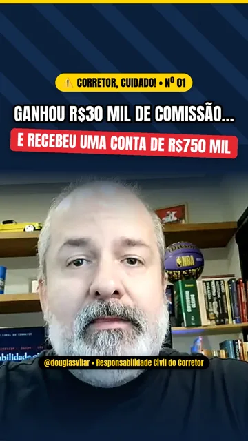 Capa real de reel do perfil @douglasvilar: Corretor, cuidado, nº 01